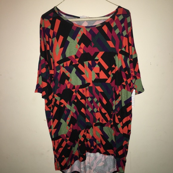 LuLaRoe Tops - Lularoe Black green and orange blouse